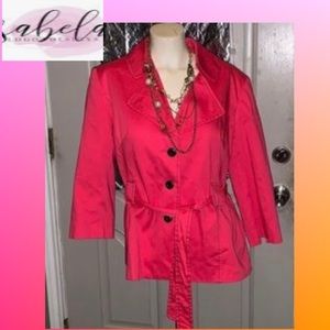 Isabella Hot Pink Belted Suit Jacket!